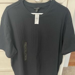 Men’s Banana Republic Textured T-Shirt, Size XL, Black | NWT